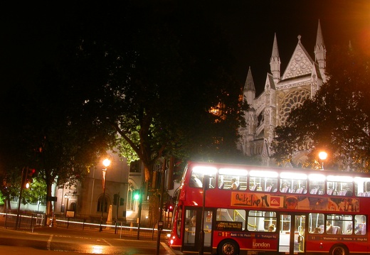 Westminster Abbey at night