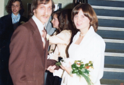 Arnie and Cathy december 1976